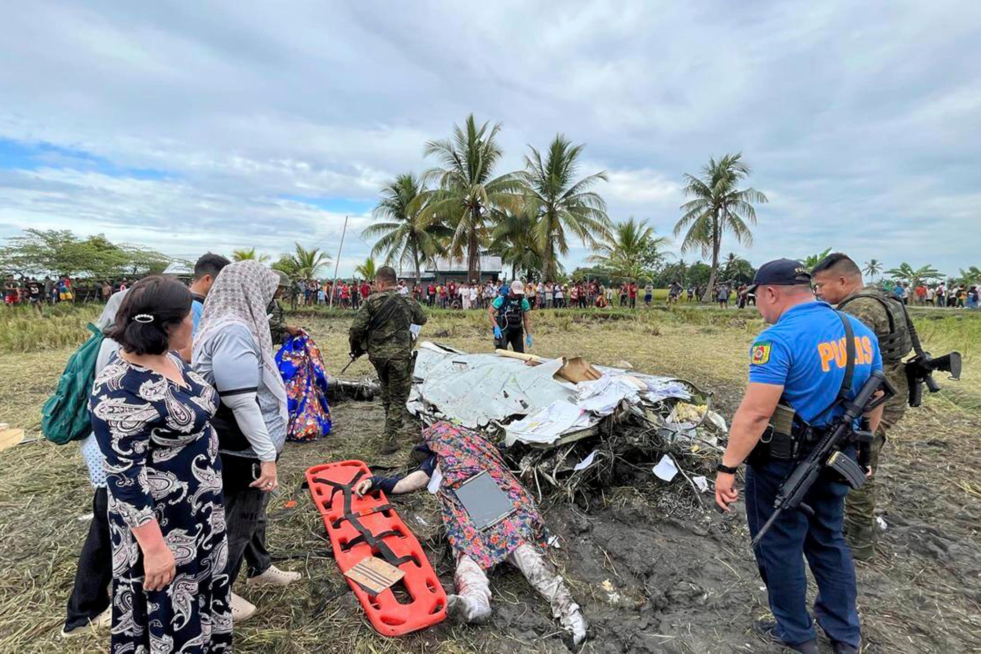 FILIPINAS-EEUU-AVIÓN ACCIDENTADO