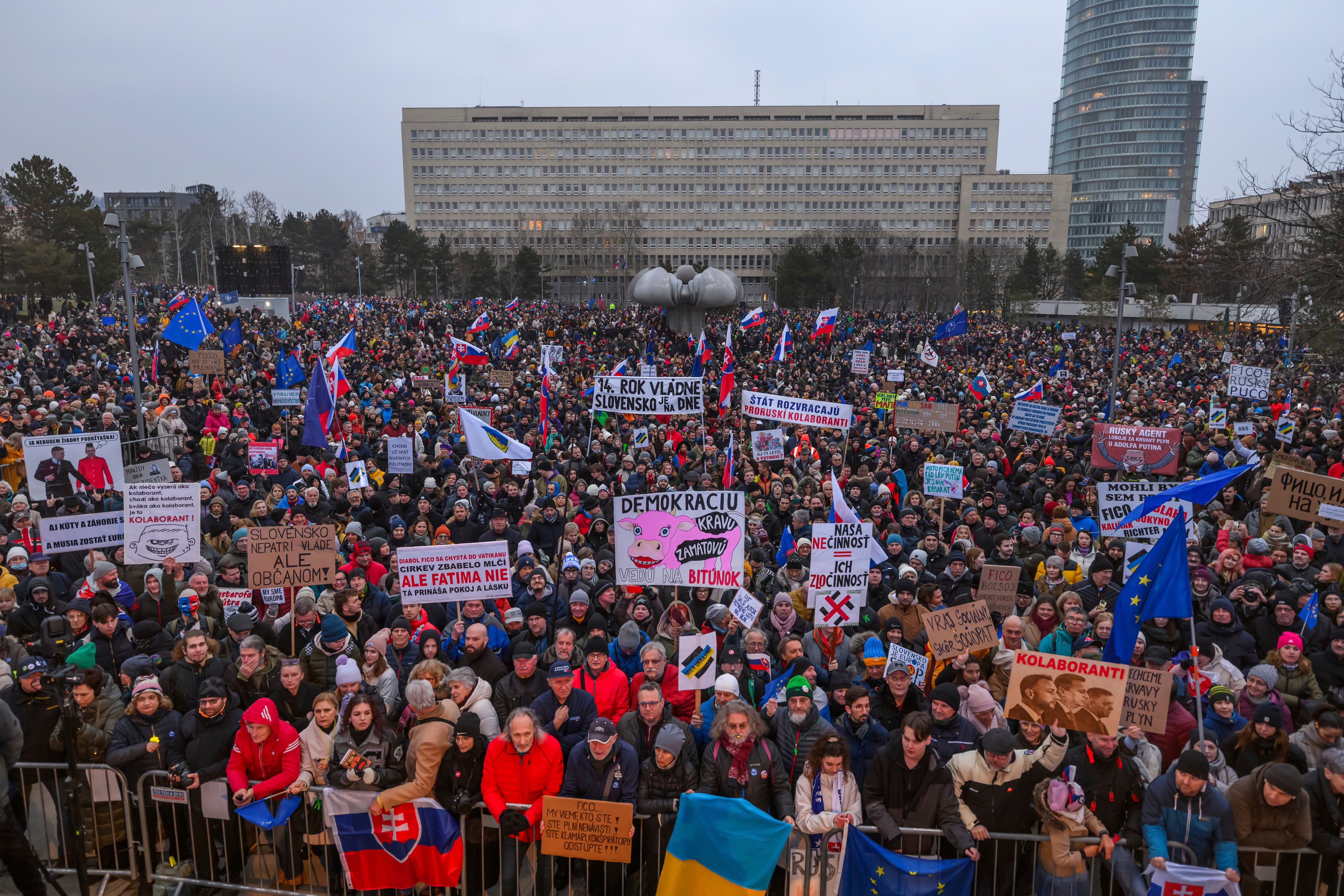 ESLOVAQUIA PROTESTA