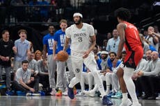 Anthony Davis se lesiona en su debut con Dallas tras el impactante traspaso de Luka Doncic