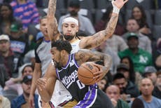 Sabonis aporta 27 puntos y Kings remontan desventaja de 20 para vencer 123-118 a Pelicans