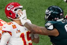 Defensa de los Eagles maniata a Mahomes para el segundo Super Bowl de la franquicia