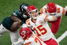 Eagles niegan el tercer Super Bowl consecutivo a Chiefs con defensiva dominante en victoria 40-22