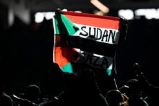 Artista del Super Bowl detenido tras desplegar bandera sudanesa-palestina