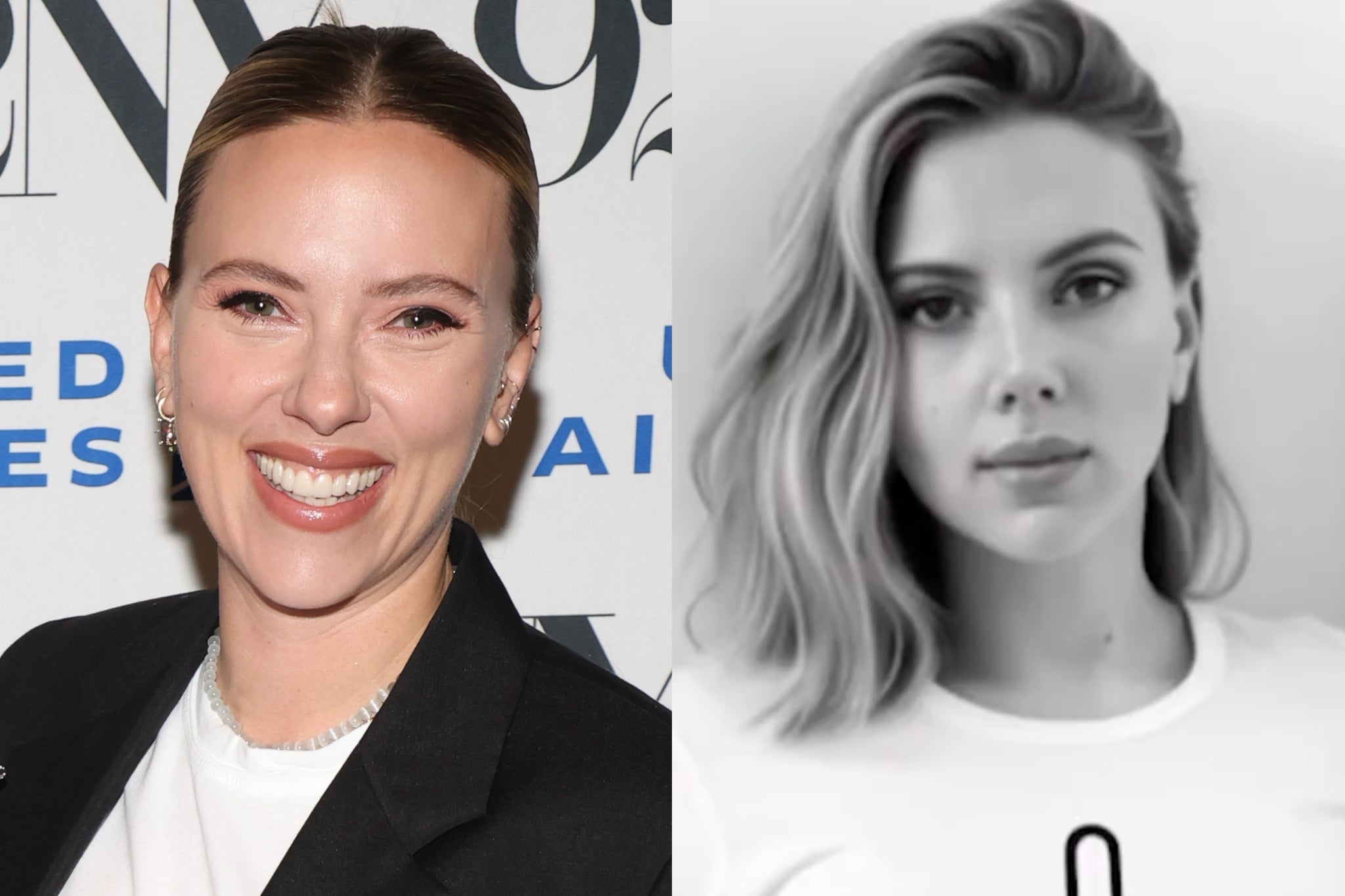 Scarlett Johansson en enero de 2025, vinculada a un video viral falso creado con IA