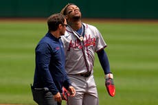 Ronald Acuña Jr., estelar venezolano de los Bravos, dice que está casi recuperado de la rodilla