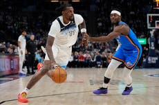 Naz Reid anota 27 puntos y guía a Timberwolves diezmados a triunfo de 116-101 ante Thunder