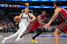 Con 27 puntos de Exum, Mavericks mermados derrotan a Heat por 118-113