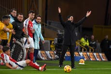 Arteta lamenta el pesado calendario en medio de la crisis de lesiones del Arsenal