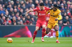 Luis Díaz y Mohamed Salah afianzan a Liverpool en la cima de la Liga Premier