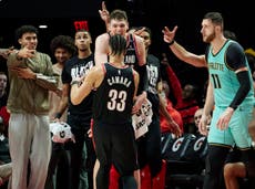 Blazers propinan la mayor paliza en la historia del equipo, 141-88 a Hornets