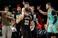 Blazers propinan la mayor paliza en la historia del equipo, 141-88 a Hornets