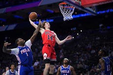 Bulls rompen racha de seis derrotas al vencer 142-110 a los 76ers