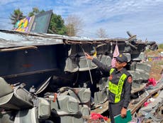 Un accidente de bus en el este de Tailandia deja 18 fallecidos