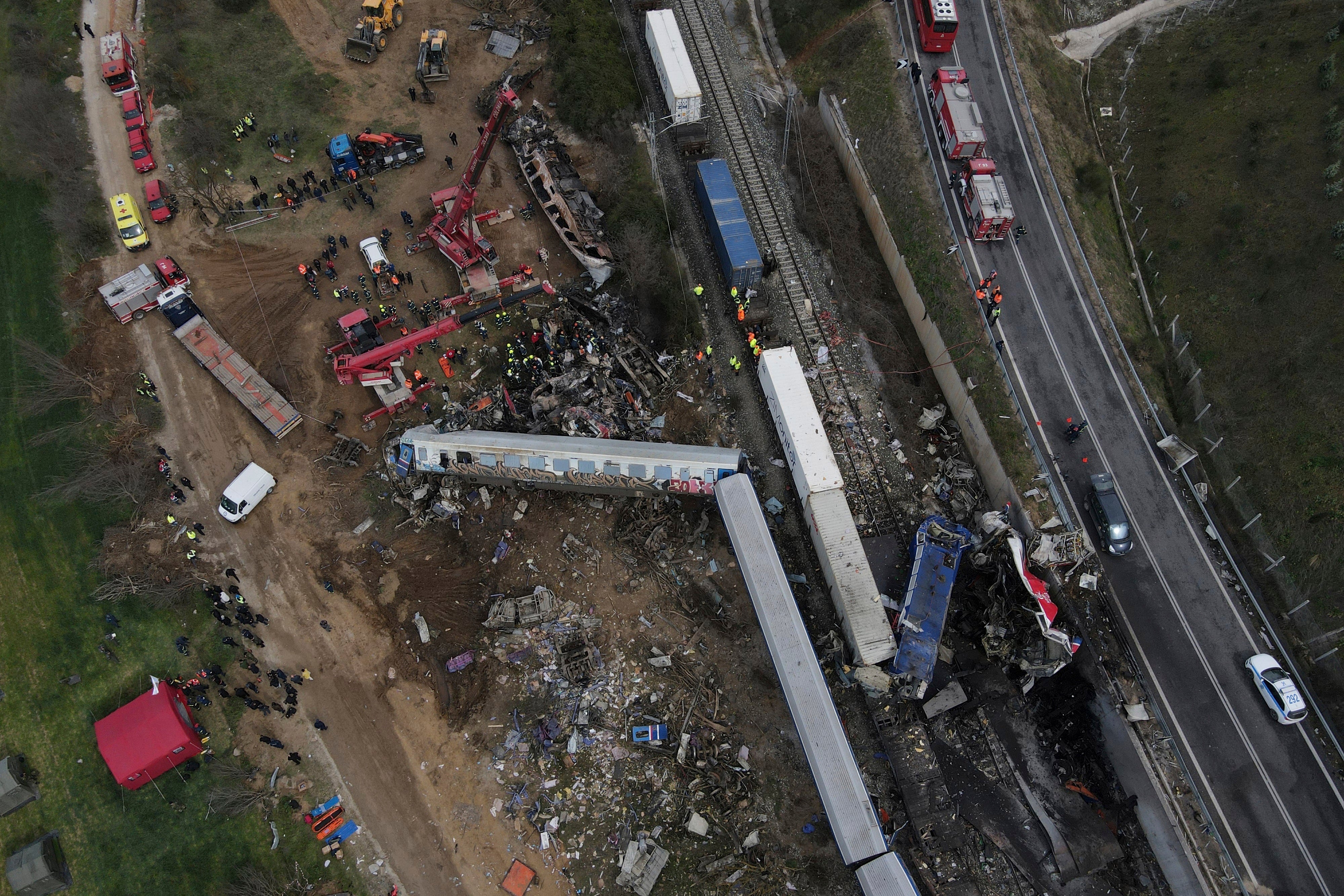 GRECIA-ACCIDENTE FERROVIARIO