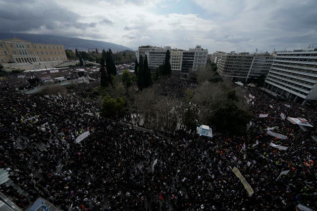 EUR-GEN GRECIA-HUELGA TREN