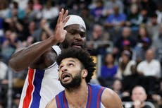 Jokic logra triple-doble y Nuggets vencen 134-119 a Pistons para cortarles racha de 8 triunfos