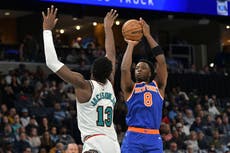 Triple de Anunoby con 5,3 segundos restantes lleva a Knicks a triunfo 114-113 ante Grizzlies