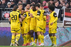 Dortmund vence 2-0 a St. Pauli para lograr victorias consecutivas por primera vez