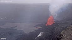 Volcán de Hawai arroja altas fuentes de lava; se prevé crezcan más como parte de erupción inminente