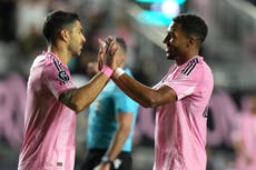 Sin Messi nuevamente, Inter Miami vence 2-0 a Cavalier gracias a goles de Suárez y Allende