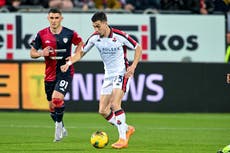 Gol de Cornet rescata un punto para el Genoa ante el Cagliari en Serie A italiana