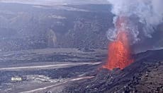 El volcán de Hawai vuelve a mostrar altas fuentes de lava en el último episodio de erupción