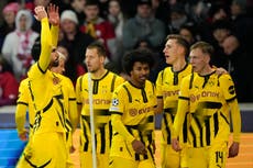 Dortmund avanza a cuartos de final de la Champions tras vencer 2-1 a Lille