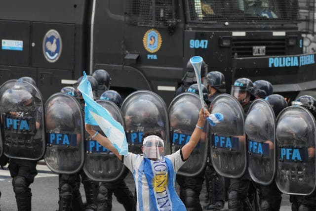 APTOPIX ARGENTINA-PROTESTA