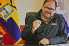 Ministro ecuatoriano defiende alianza con fundador de polémica firma de seguridad de EEUU