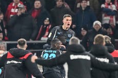 Alemania: Leverkusen redescubre su magia con goles tardíos al vencer 4-3 a Stuttgart