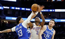 Thunder derrota 121-105 a los Bucks con su 10ma. victoria en 11 partidos