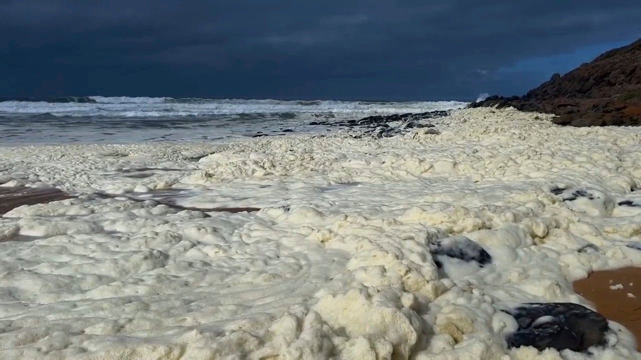 AUSTRALIA-ESPUMA EN PLAYAS