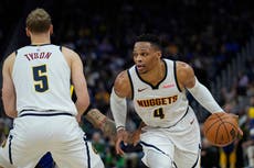 Aaron Gordon y Russell Westbrook guían triunfo de unos diezmados Nuggets 114-115 ante Warriors