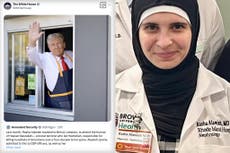 La Casa Blanca se burla de una doctora deportada con una foto de Trump en McDonald’s