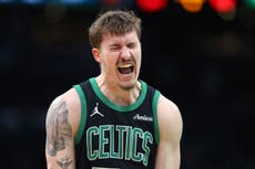 Baylor Scheierman y Kristaps Porzingis lideran triunfo de Celtics 104-96 ante Nets