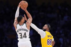 Antetokounmpo y Bucks se imponen 118-89 a unos mermados Lakers