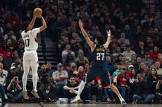 Avdija anota 36 puntos y guía a los Trail Blazers a una victoria de 128-109 sobre los Nuggets