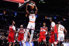 Knicks vencen 122-103 a Wizards para romper racha de dos derrotas