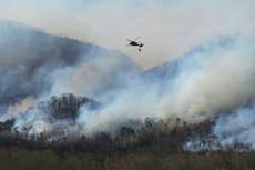 Incendios en Carolina del Norte y del Sur avivados por sequía y árboles caídos del huracán Helene