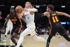 Herro anota 36, Heat se sobrepone a inicio lento y vence a Hawks por 122-112