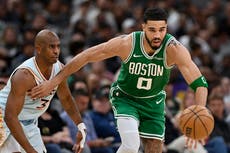 29 puntos y diez rebotes de Tatum impulsan a Celtics a vencer 121-111 a Spurs