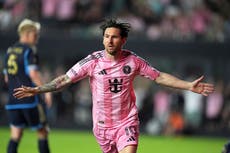 Messi anota en su regreso a la alineación del Inter Miami