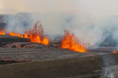 Un volcán entra en erupción en Islandia tras la evacuación de un pueblo cercano y un balneario