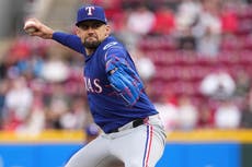 Eovaldi lanza 1er juego completo de las mayores esta temporada y Rangers vencen 1-0 a Reds