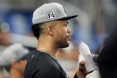 Toletero de Yankees Giancarlo Stanton seguirá usando bates torpedo tras su lesión