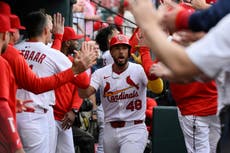 Iván Herrera es el 1er receptor de Cardenales con 3 jonrones, en victoria sobre Angelinos