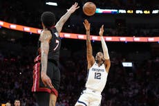 Morant anota sobre la bocina y da la victoria a los Grizzlies 110-108 ante el Heat