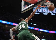 Segundo triple-doble de Antetokounmpo impulsa a Bucks a vencer 121-115 a Heat