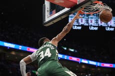 Segundo triple-doble de Antetokounmpo impulsa a Bucks a vencer 121-115 a Heat