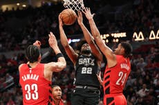 Blazers vencen 120-109 a Spurs, pero ambos quedan fuera de la contienda del play-in